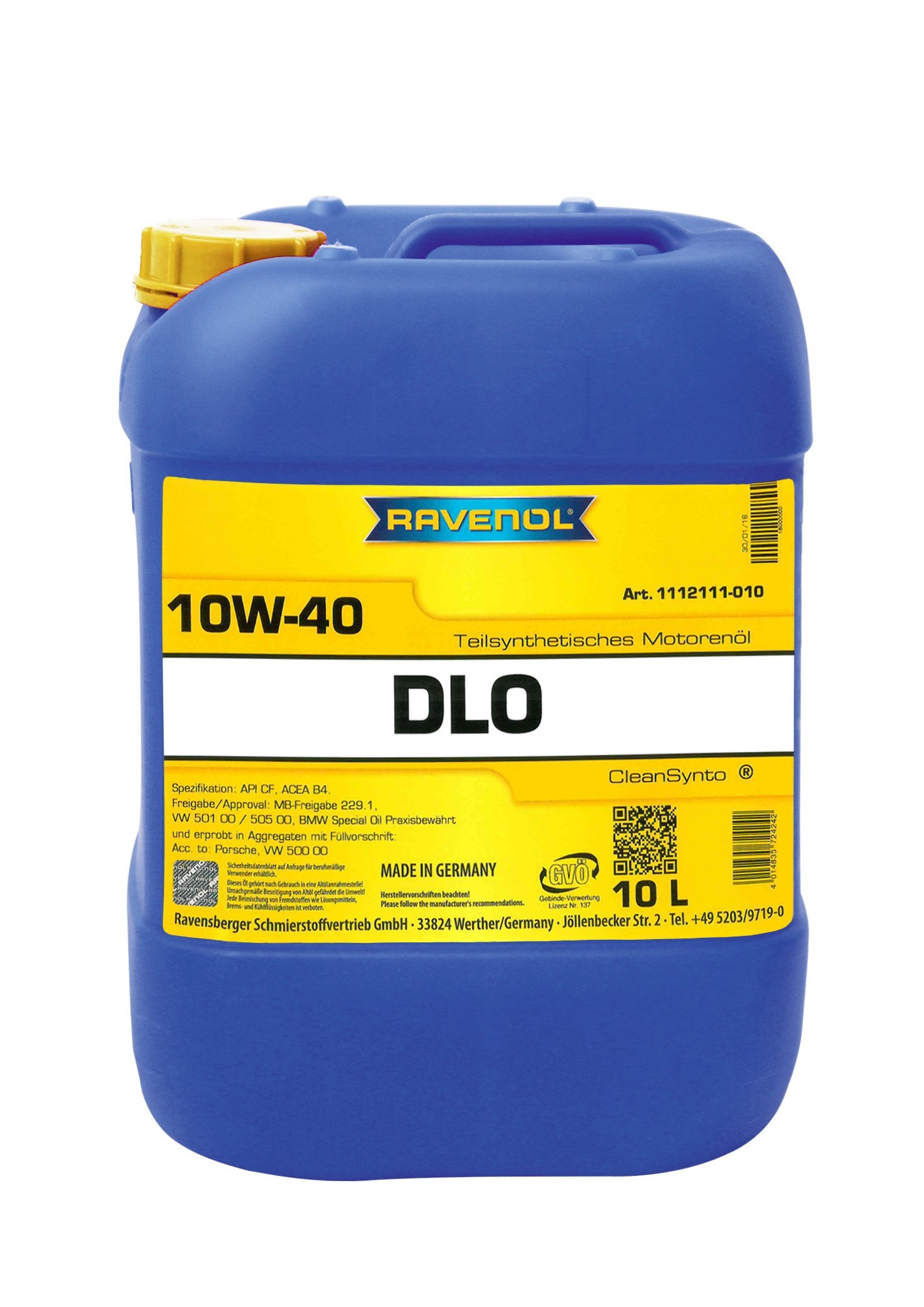 RAVENOL DLO SAE 10W-40 10 L