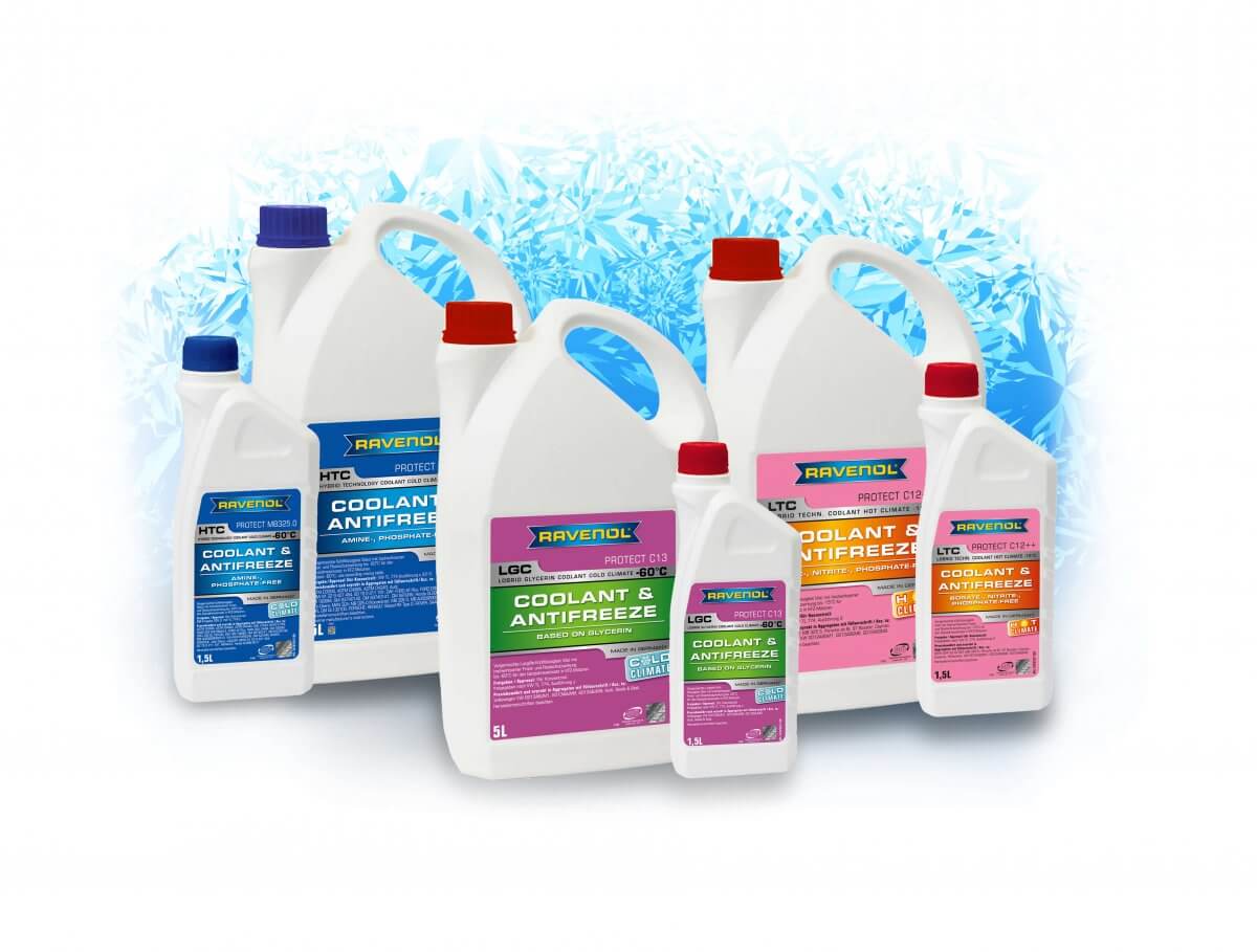 Kannen mit Kühlmittel und Frostschutz Kannen mit Kühlmittel und Frostschutz