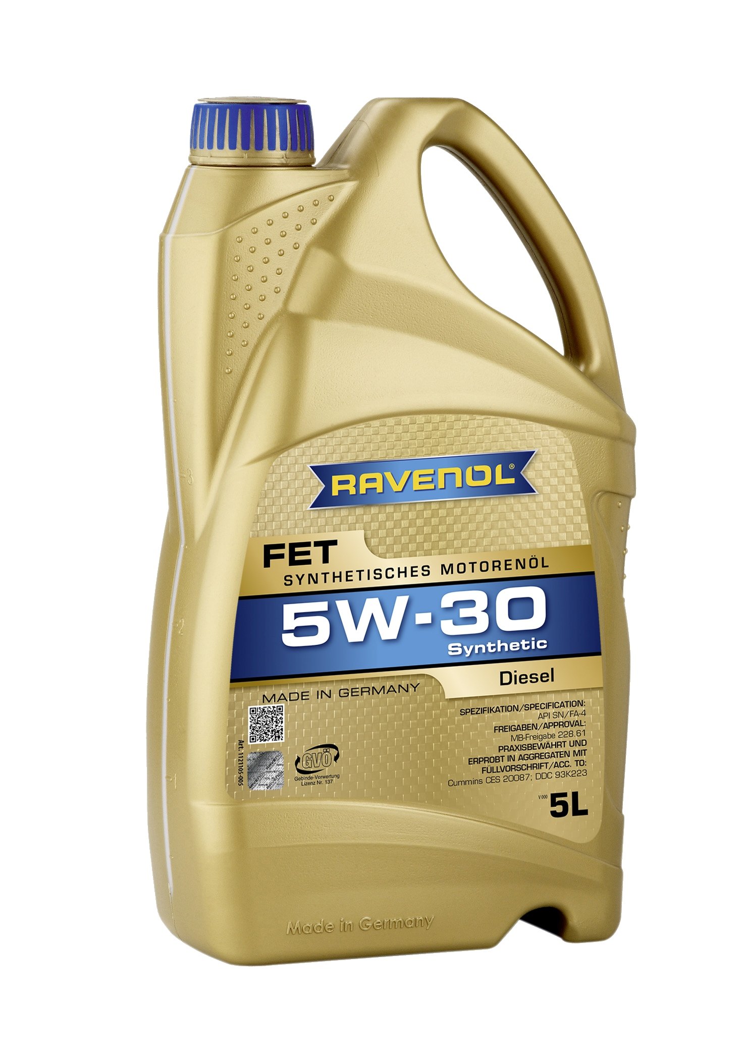 RAVENOL FET Fuel Efficiency Truck SAE 5W-30 5 L
