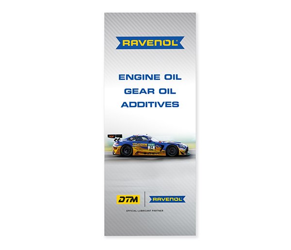 RAVENOL portrait format flag DTM 150x360cm 1 St