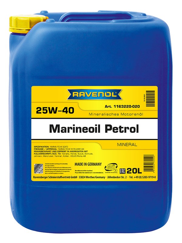 RAVENOL MARINEOIL PETROL SAE 25W-40 20 L