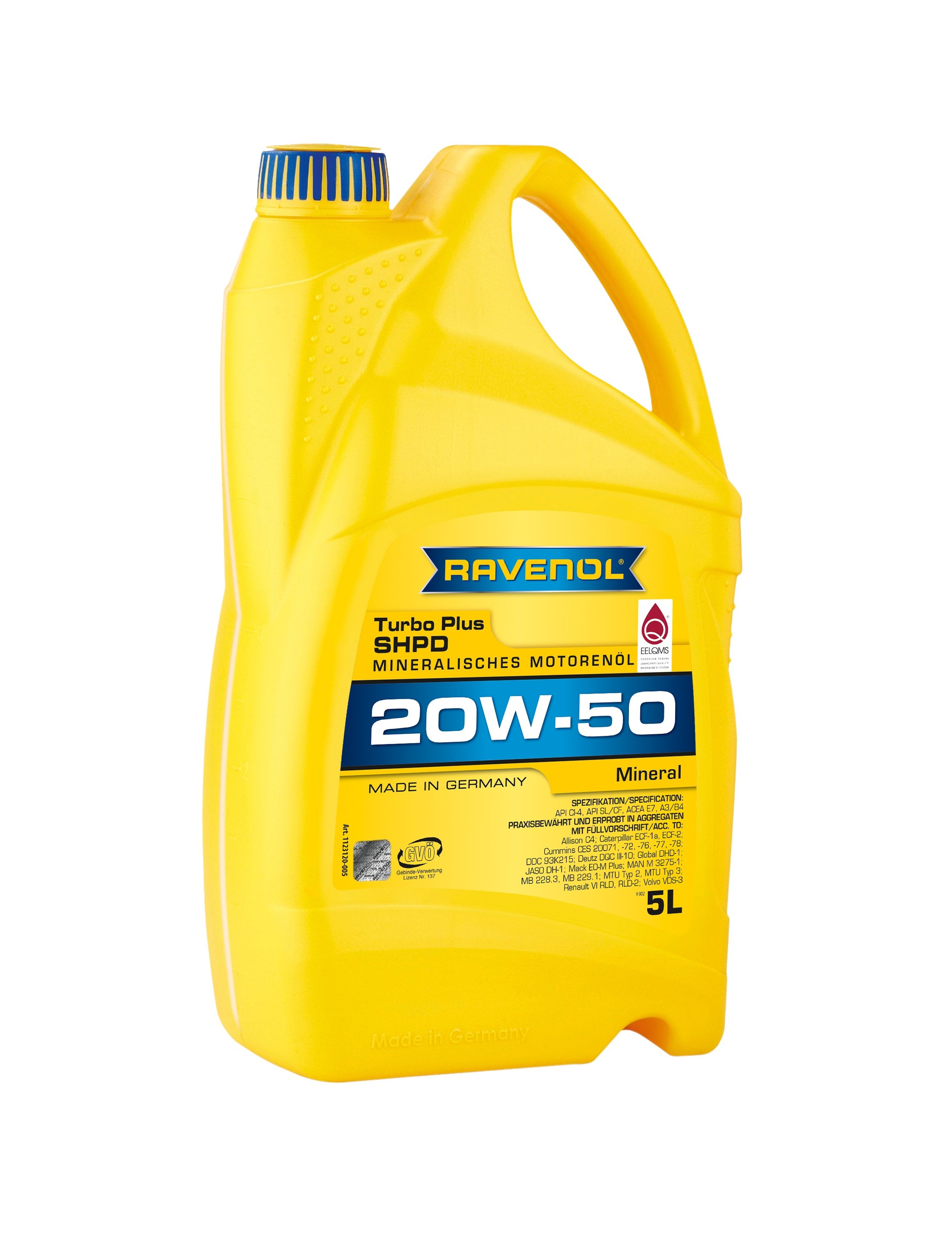RAVENOL Turbo Plus SHPD SAE 20W-50 5 L