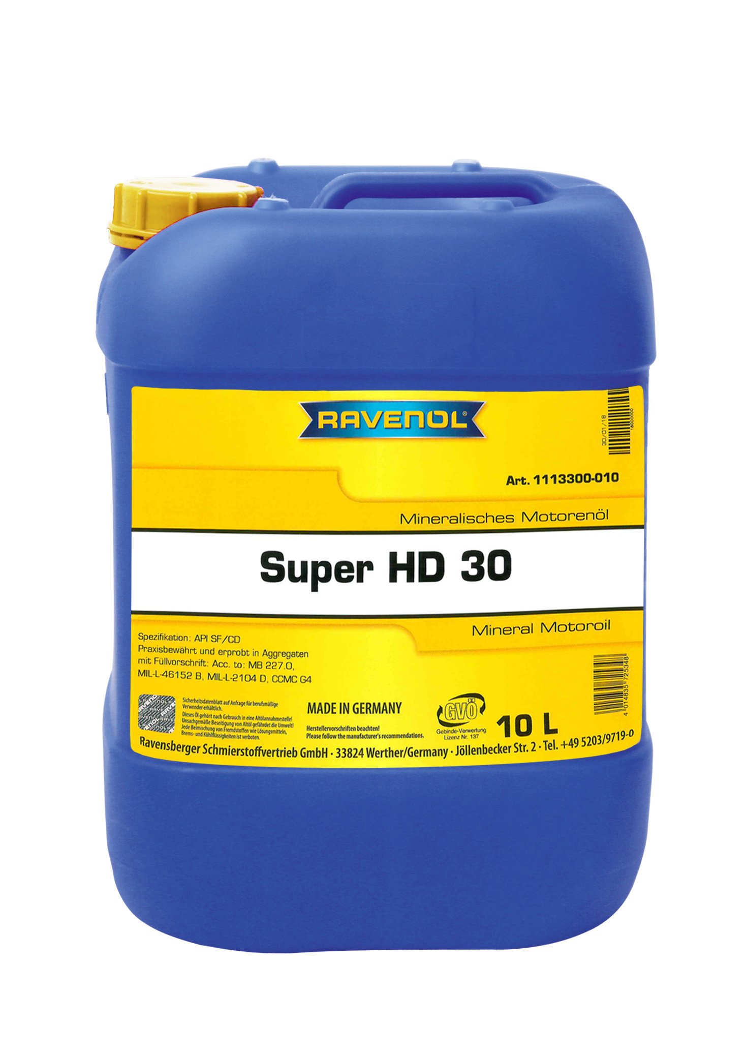 RAVENOL Super HD 30 10 L