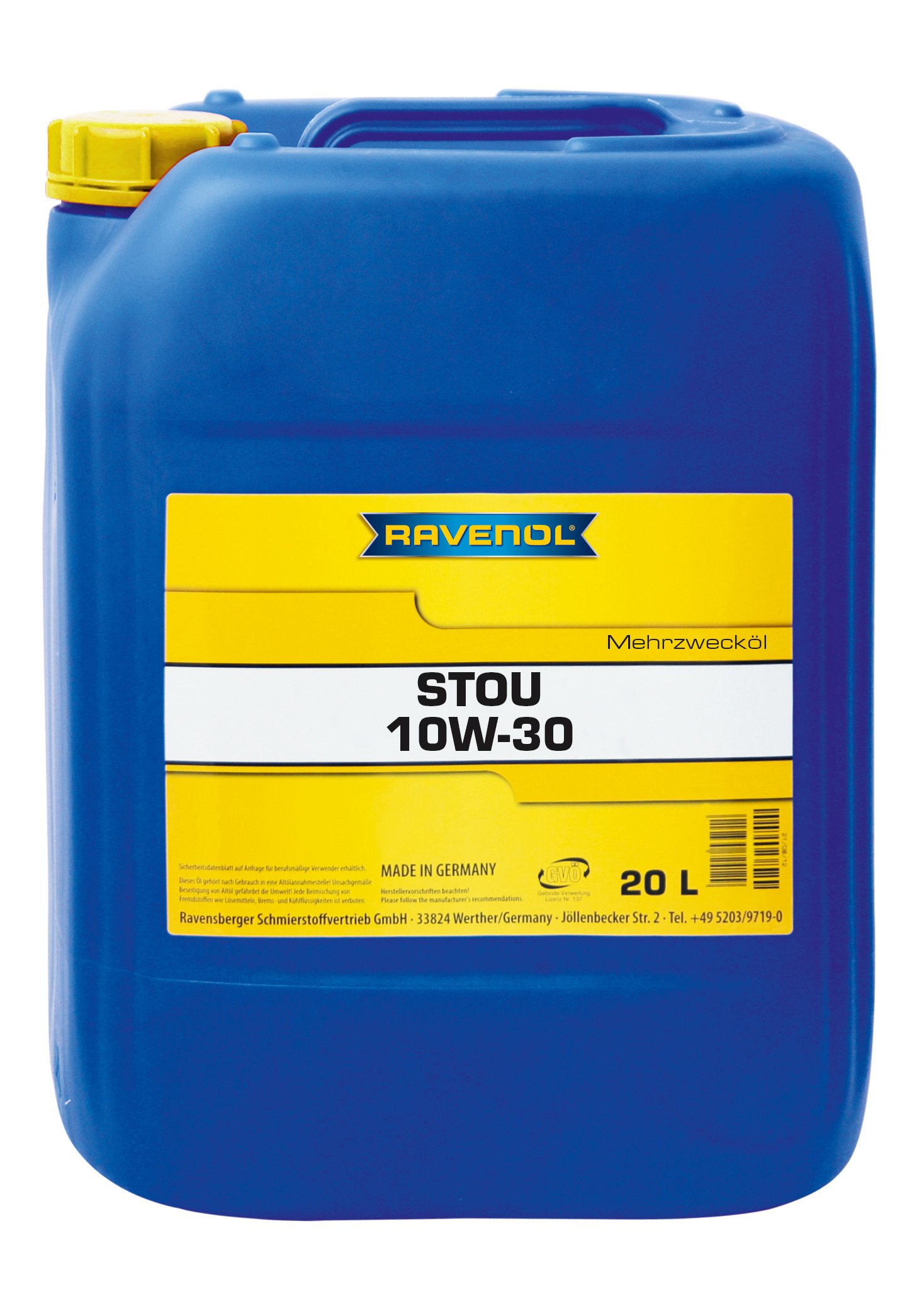 RAVENOL STOU SAE 10W-30 20 L