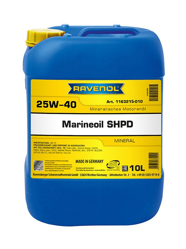 RAVENOL MARINEOIL SHPD 25W-40 mineral 10 L