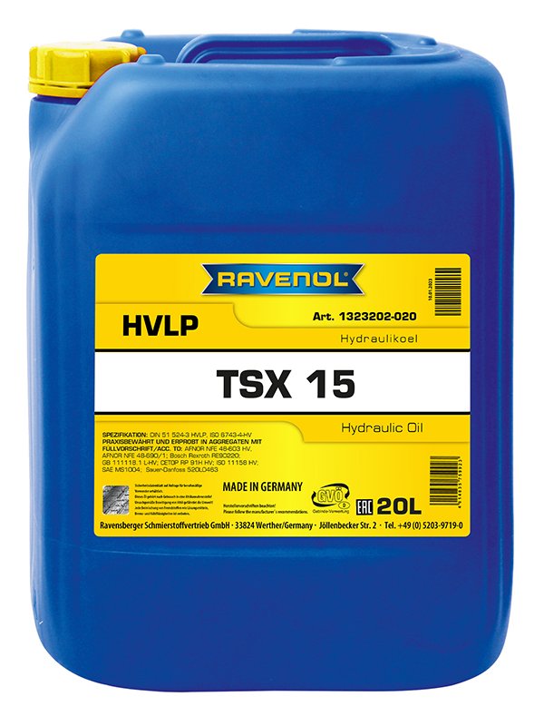 RAVENOL Hydraulikoel TSX 15 (HVLP) 20 L