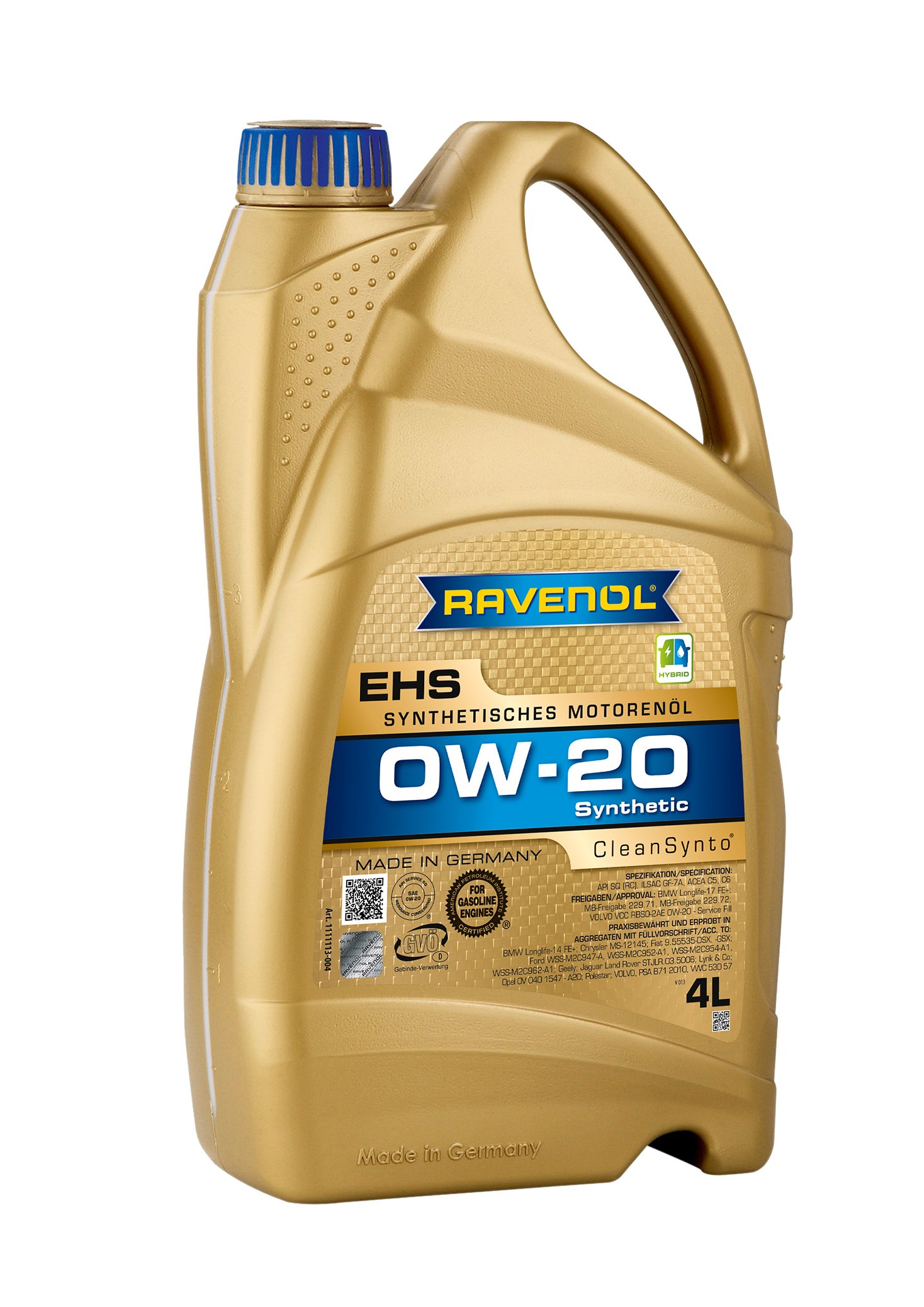 RAVENOL EHS SAE 0W-20 4 L