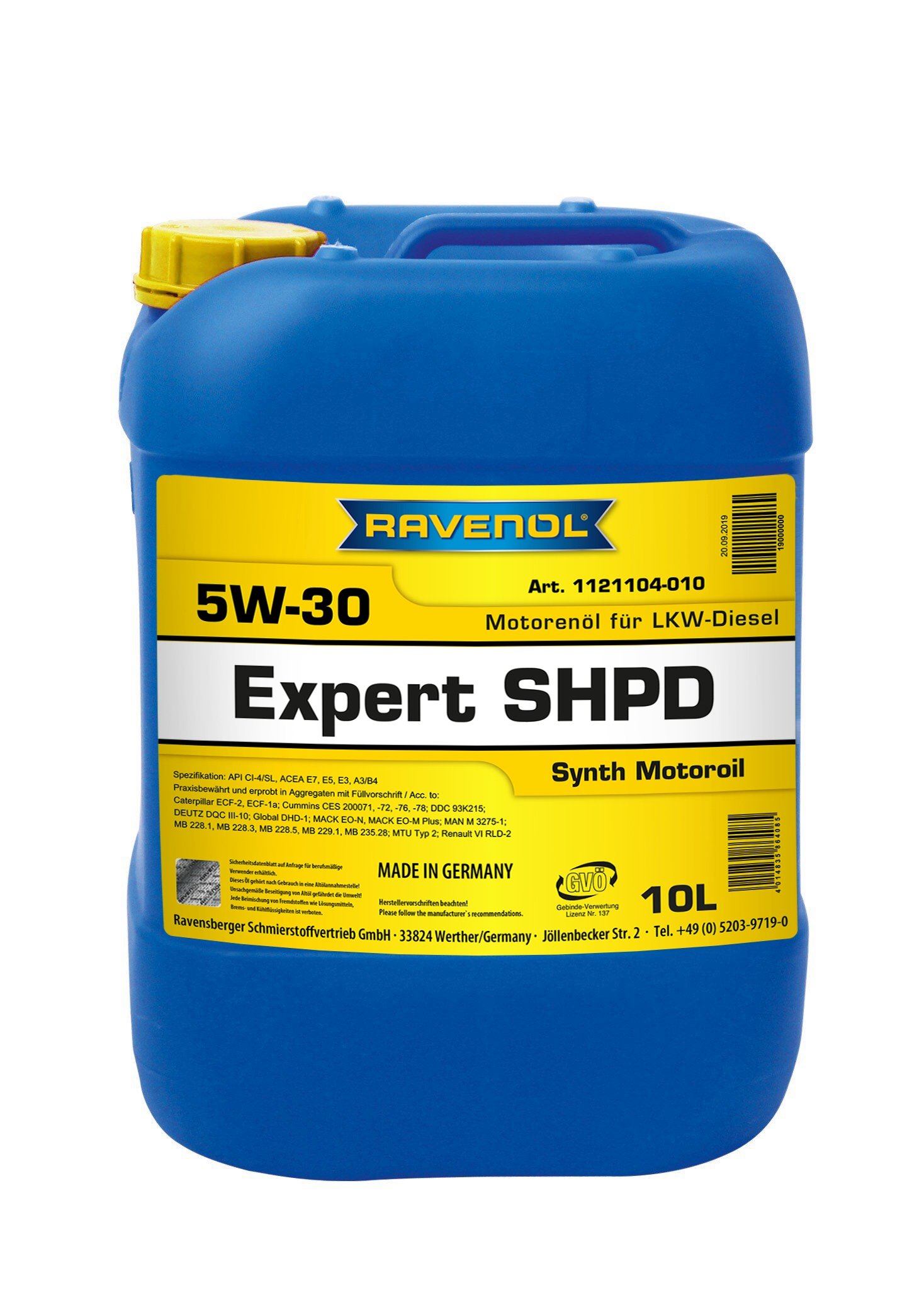 RAVENOL Expert SHPD SAE 5W-30 10 L