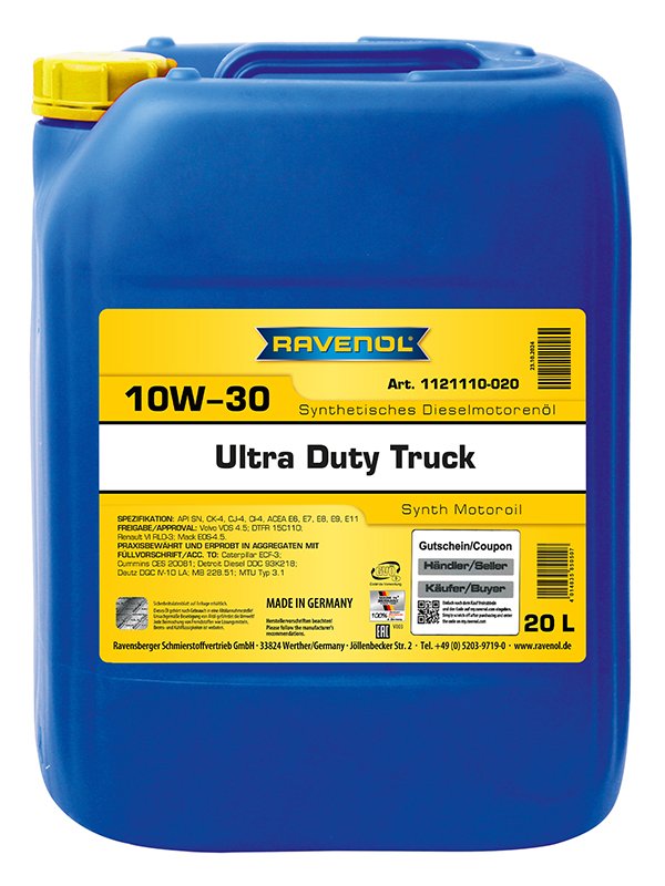 RAVENOL UDT Ultra Duty Truck SAE 10W-30 20 L