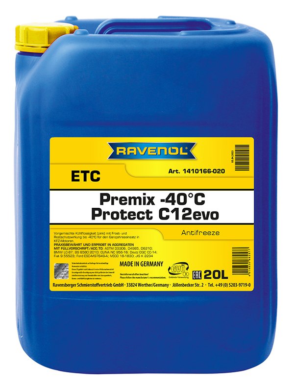 RAVENOL ETC Premix -40°C Protect C12evo 20 L