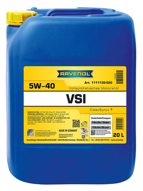 RAVENOL VSI SAE 5W-40 20 L