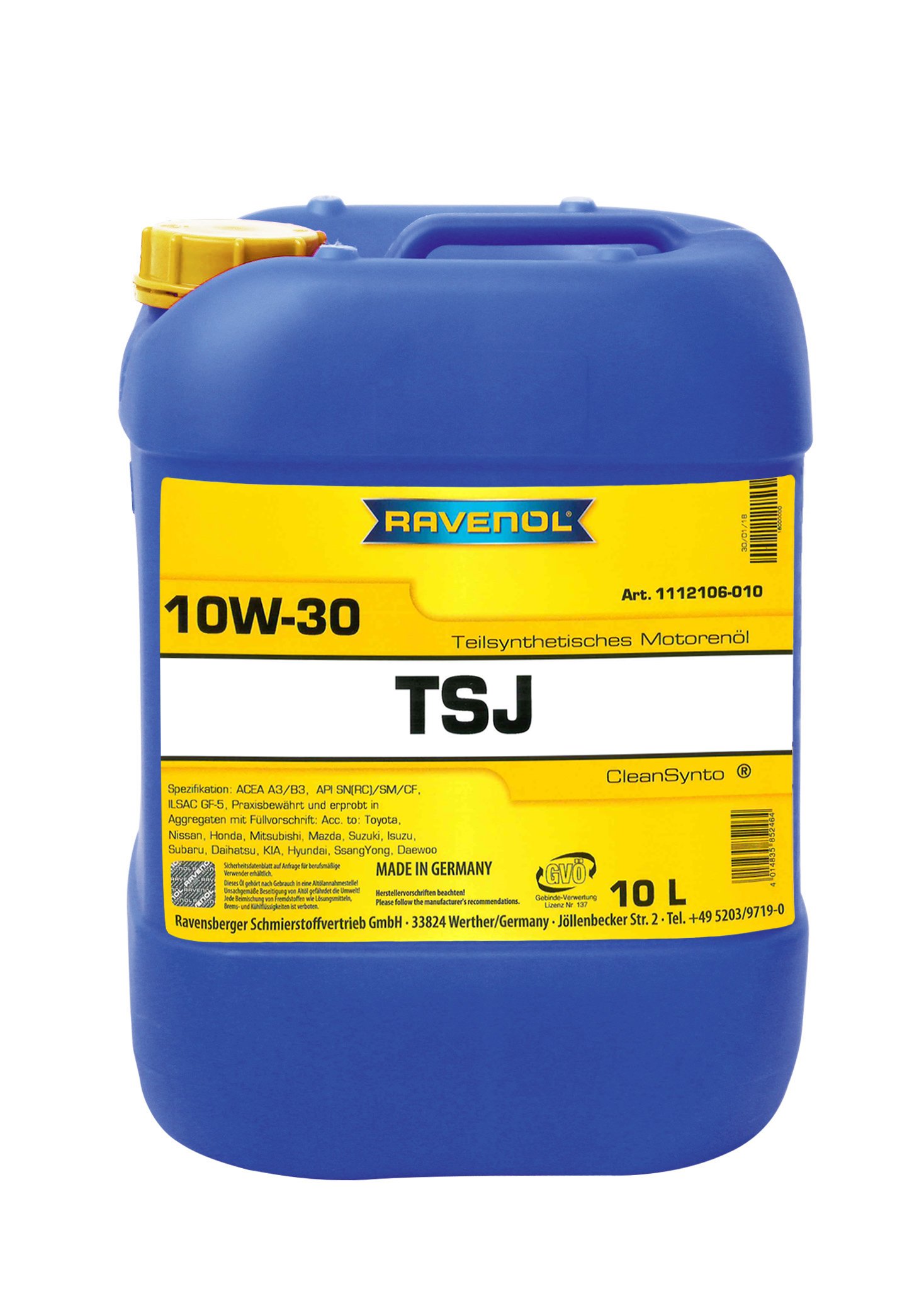 RAVENOL TSJ SAE 10W-30 10 L