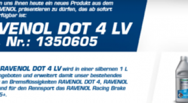 NEW to the range - RAVENOL DOT 4 LV