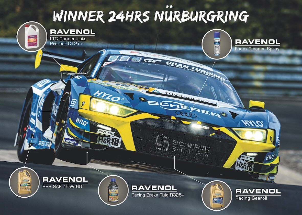 The winners cars with the products he used The winners cars with the products he used