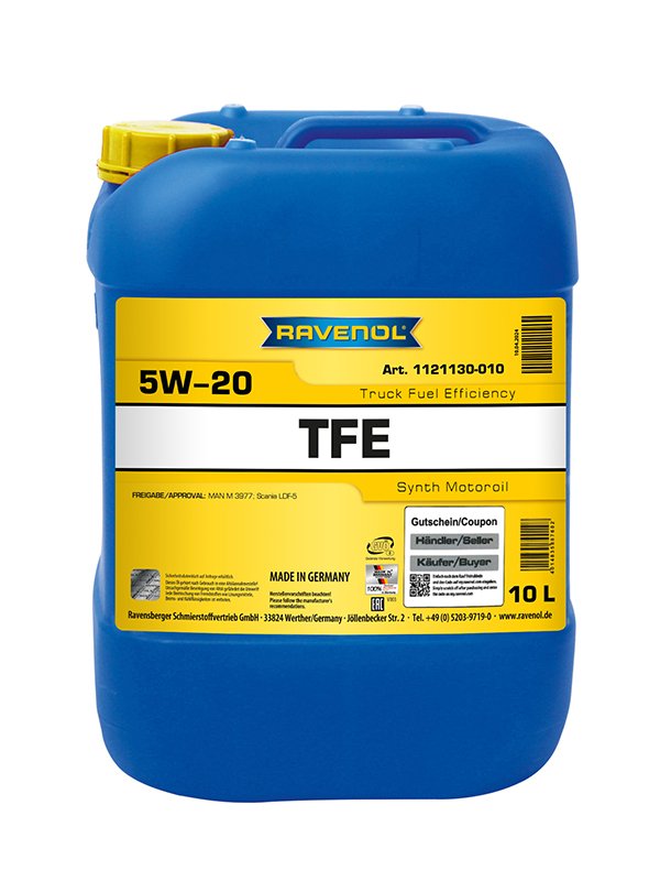 RAVENOL TFE Truck Fuel Efficiency SAE 5W-20 10 L