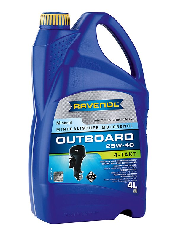 RAVENOL Outboardoel 4T SAE 25W-40 4 L