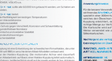 RAVENOL Newsletter – NEU im Sortiment