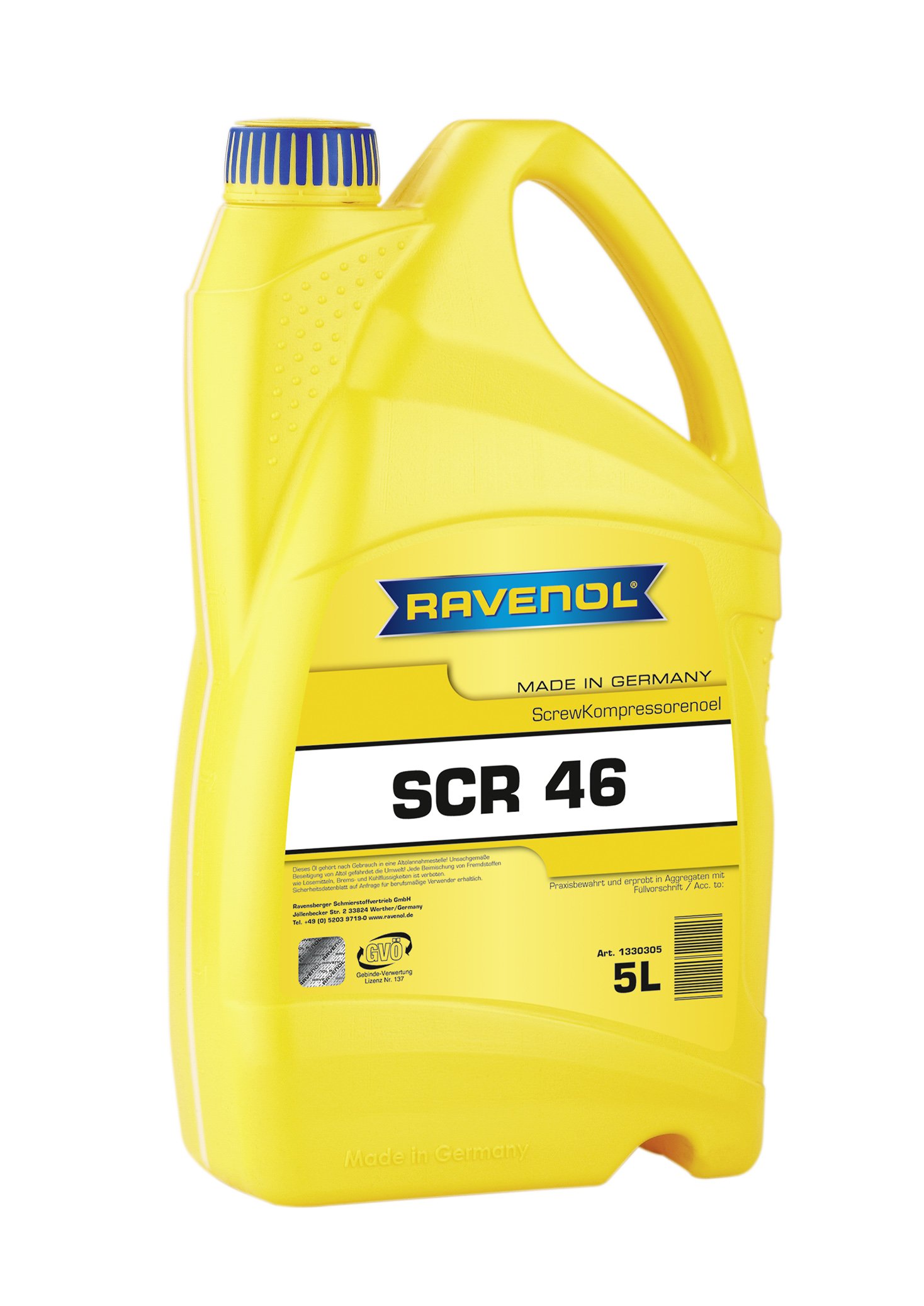 RAVENOL SCR 46 Screw Kompressorenoel 5 L