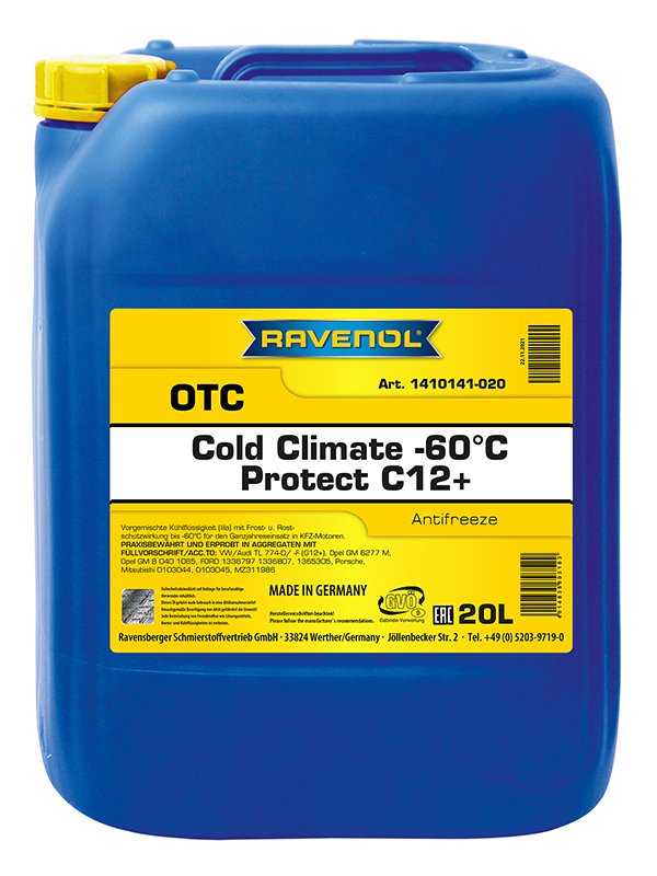 RAVENOL OTC COLD CLIMATE -60°C Protect C12+ 20 L