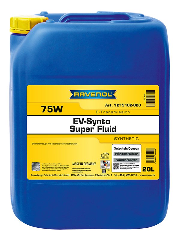 RAVENOL EV-Synto Super Fluid 75W E-TF 20 L