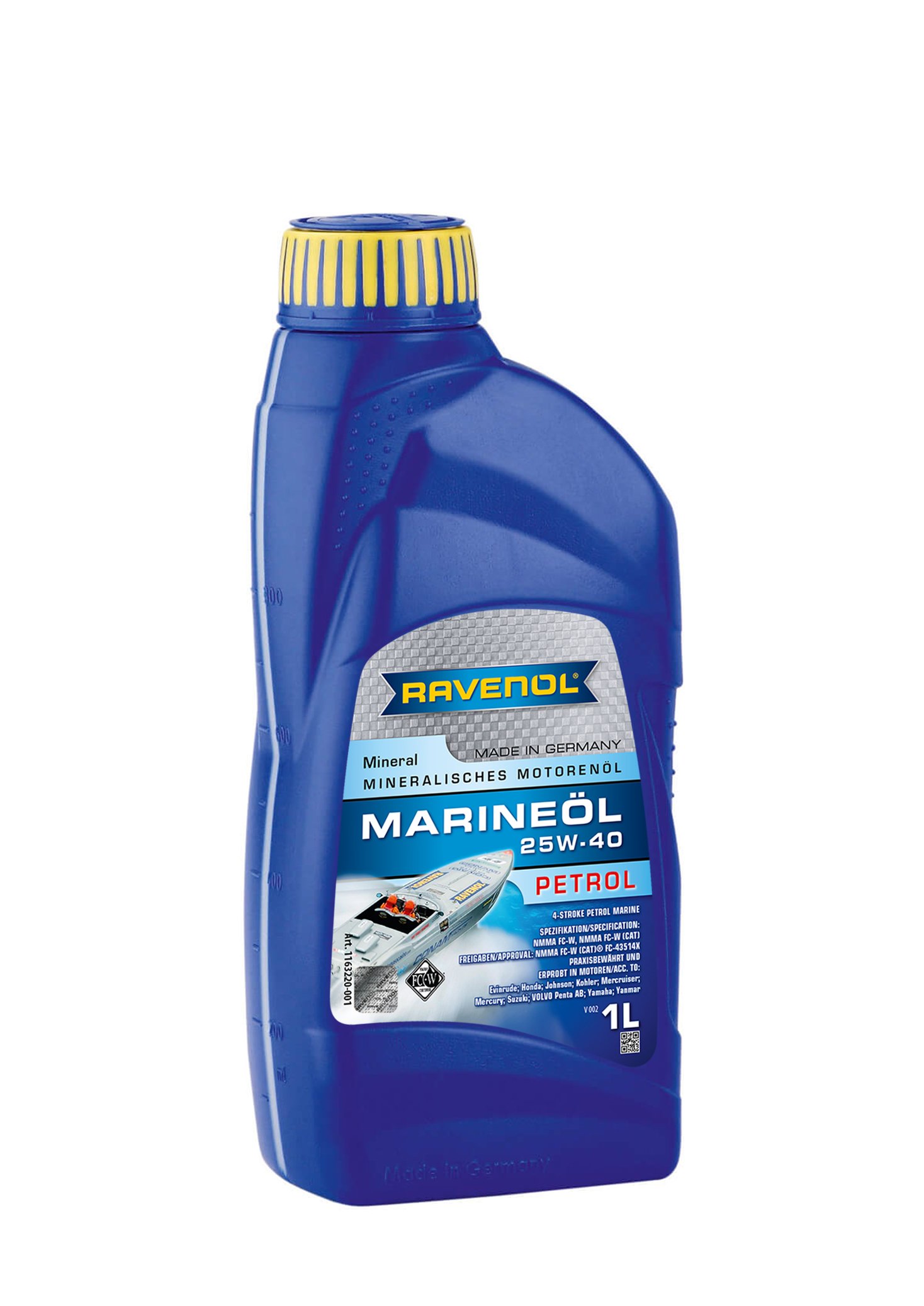 RAVENOL MARINEOIL PETROL SAE 25W-40 1 L