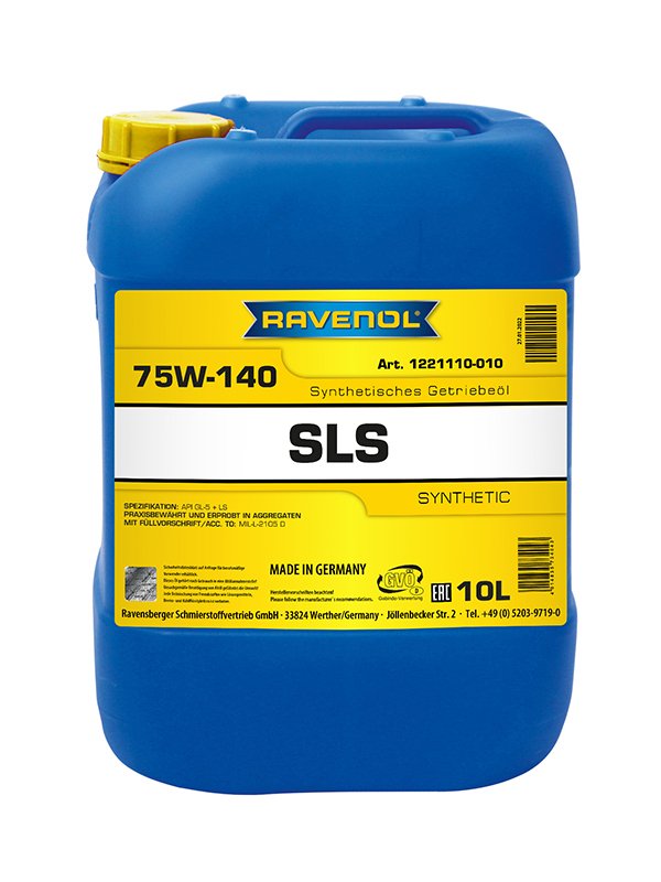 RAVENOL Getriebeoel SLS SAE 75W-140 GL 5 LS 10 L