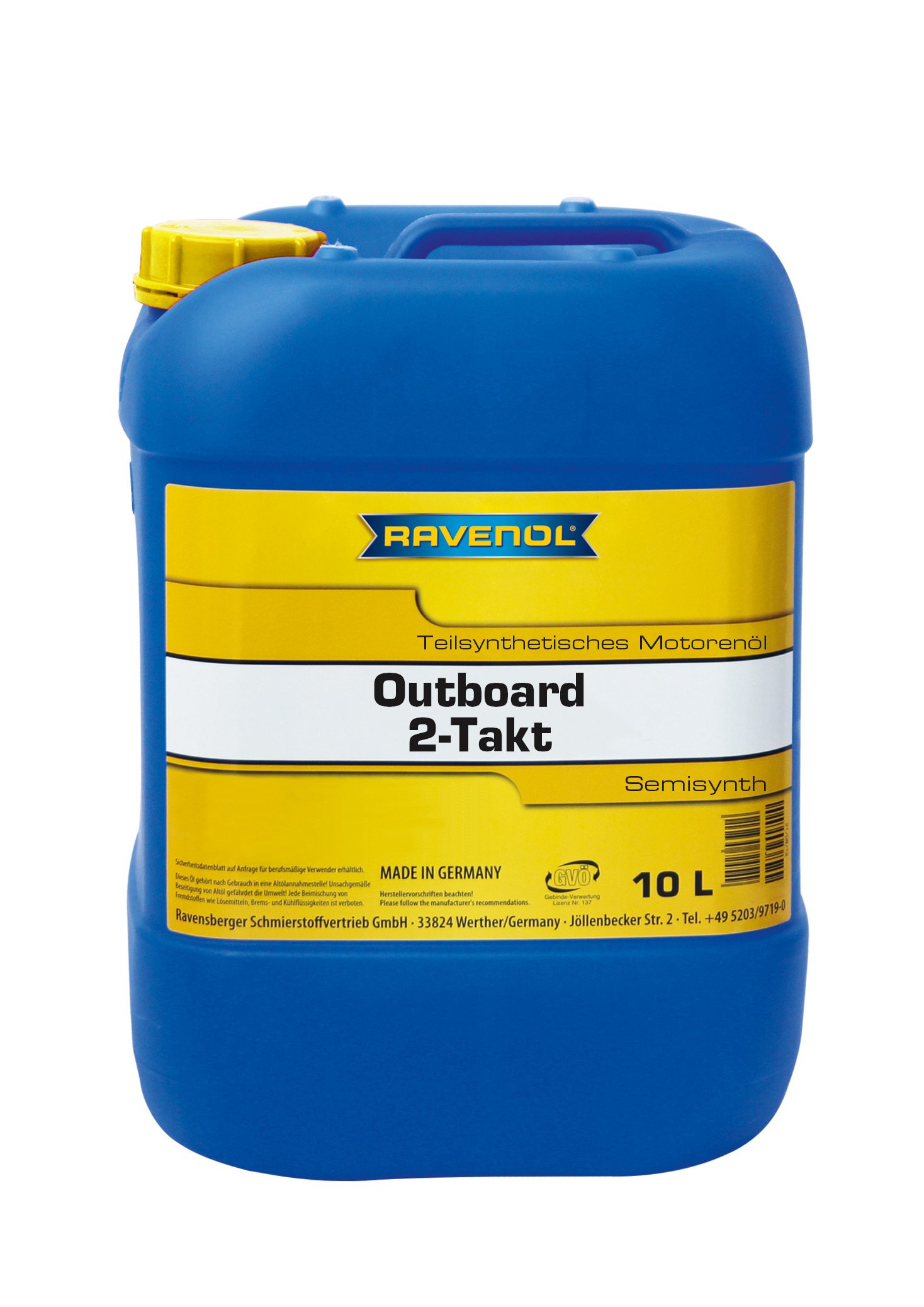 RAVENOL Outboardoel 2T Teilsynth. 10 L