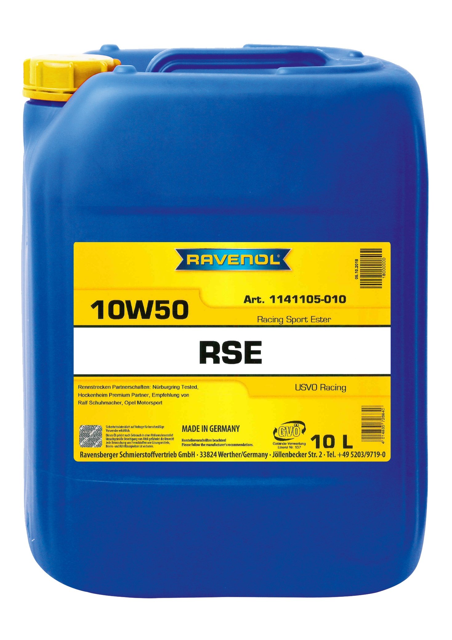 RAVENOL RSE SAE 10W-50 10 L