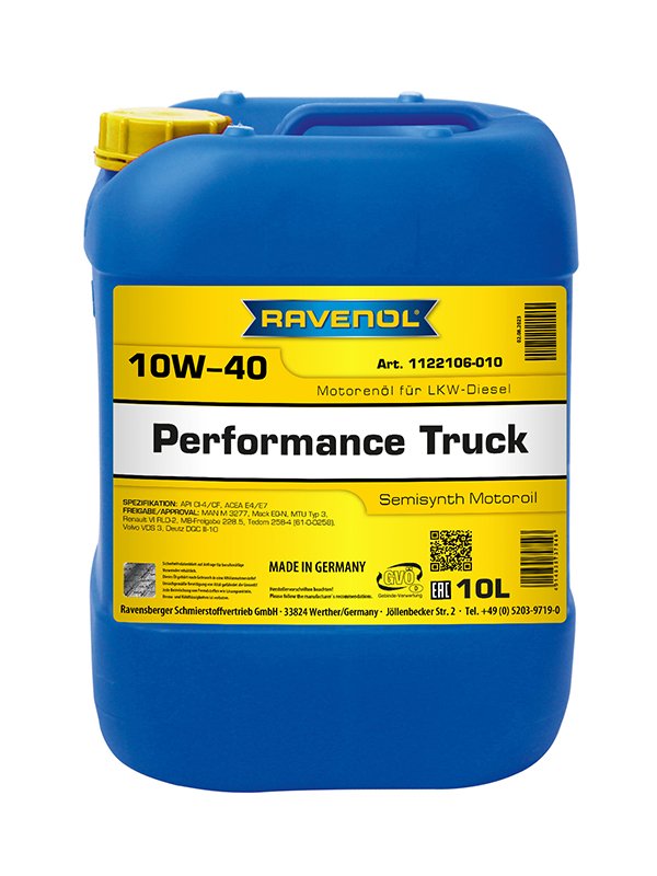 RAVENOL Performance Truck SAE 10W-40 10 L