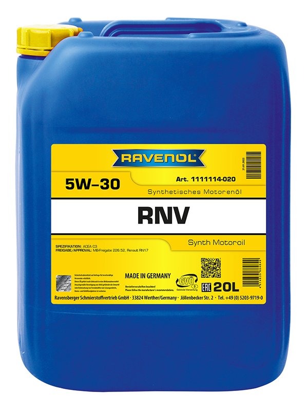 RAVENOL RNV SAE 5W-30 20 L