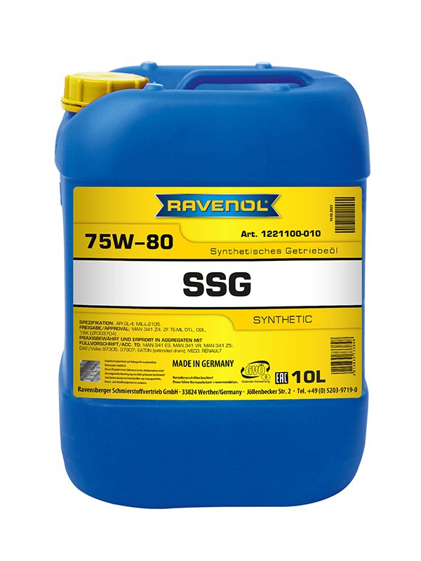 RAVENOL SSG Spec Synt LKW Getriebeöl SAE 75W-80 10 L