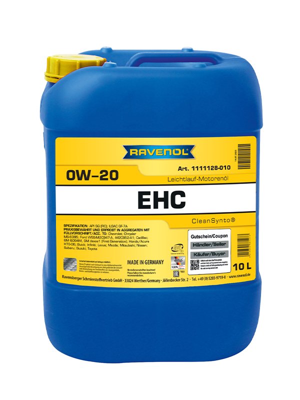 RAVENOL EHC SAE 0W-20 10 L