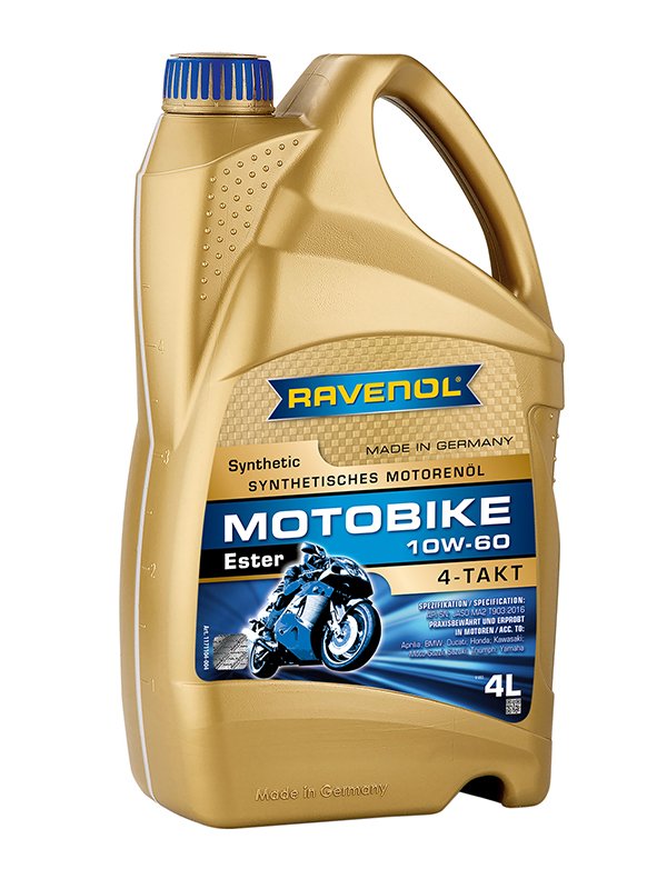 RAVENOL Motobike 4-T Ester SAE 10W-60 4 L