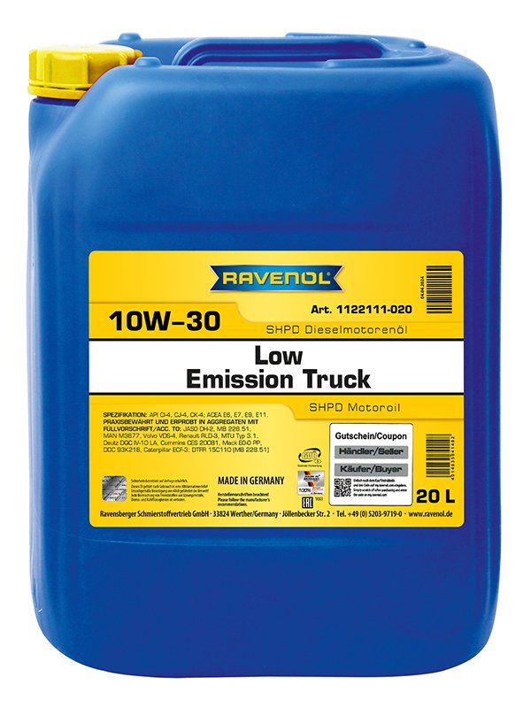 RAVENOL Low Emission Truck SAE 10W-30 20 L