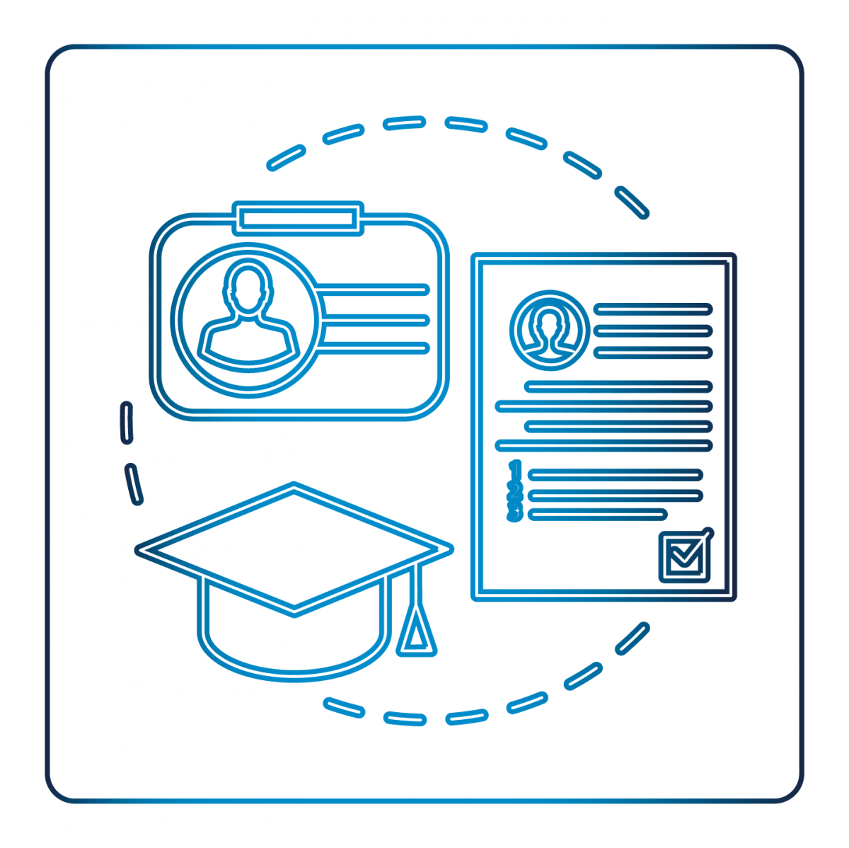Grafik die Ausbildung und Lernprozess verdeutlichen soll Grafik die Ausbildung und Lernprozess verdeutlichen soll