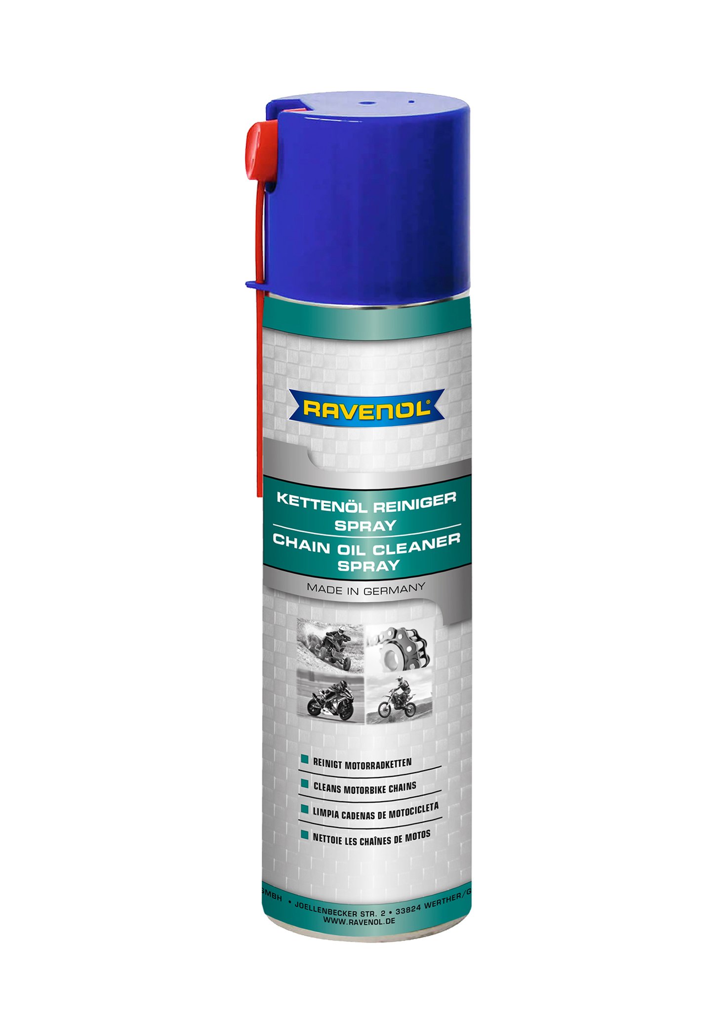 RAVENOL Kettenöl Reiniger Spray 0.5 L