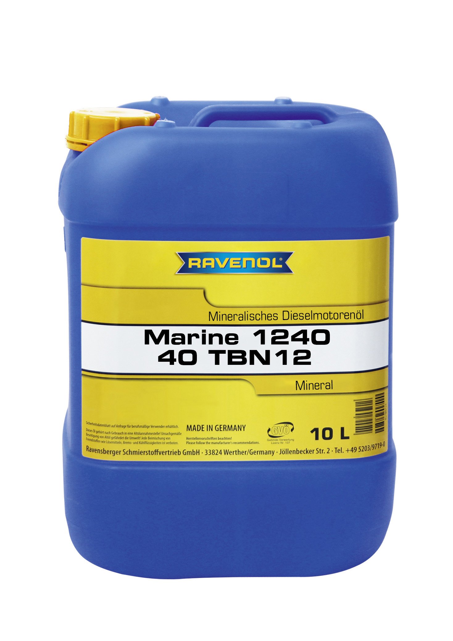 RAVENOL MARINE 1240 SAE 40 TBN12 10 L