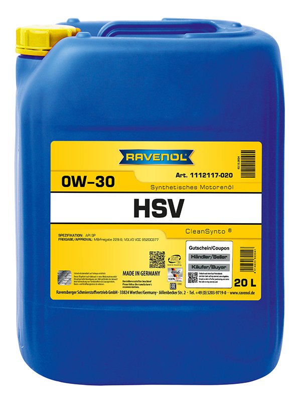 RAVENOL HSV SAE 0W-30 20 L