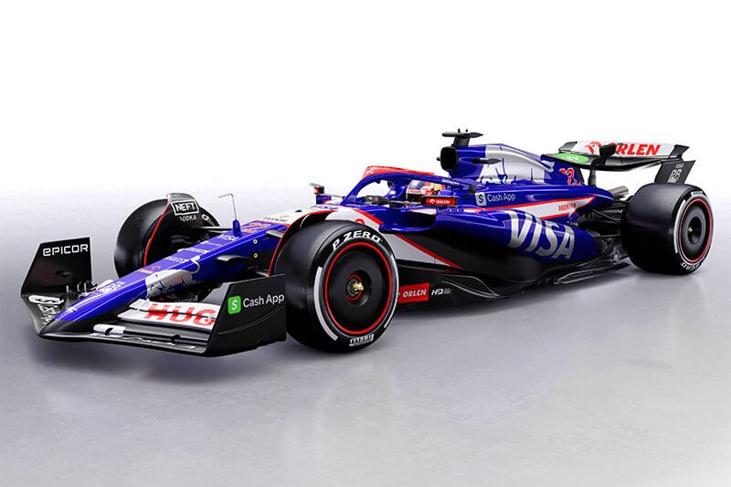 Der neue Formel-1 Wagen des Visa Cash App RB F1 Teams Der neue Formel-1 Wagen des Visa Cash App RB F1 Teams