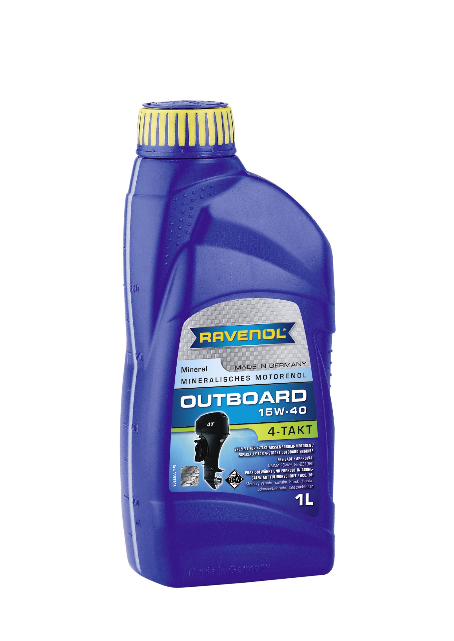 RAVENOL Outboardoel 4T SAE 15W-40 1 L