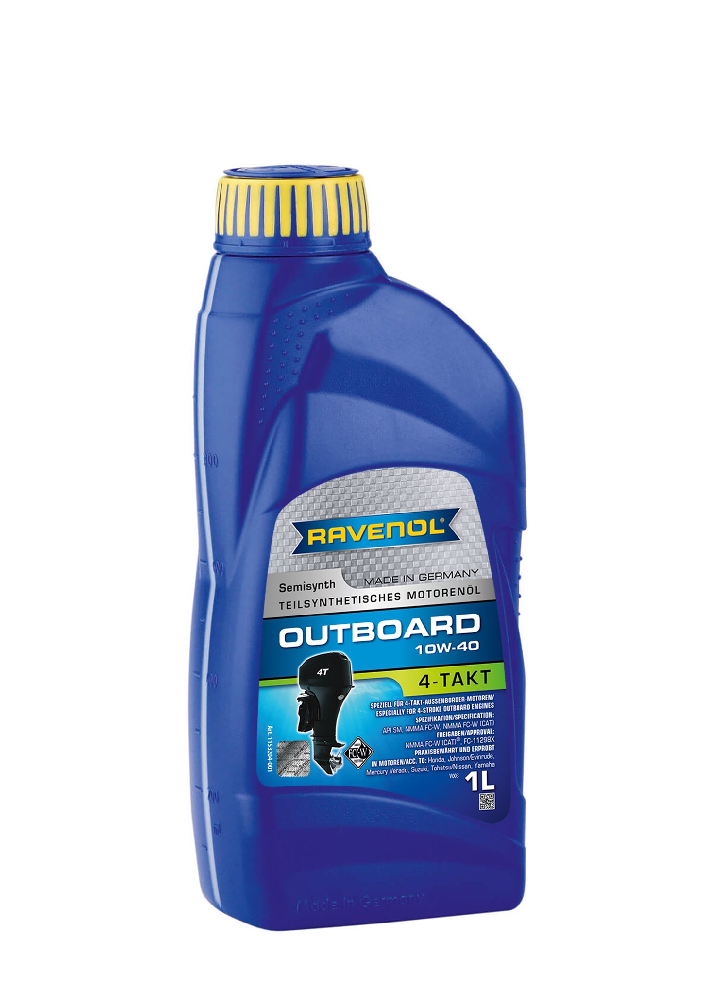 RAVENOL Outboardoel 4T SAE 10W-40 1 L