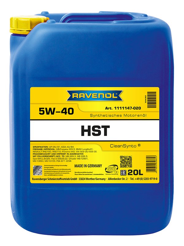 RAVENOL HST SAE 5W-40 20 L