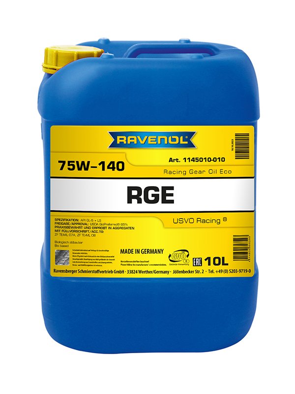 RAVENOL Racing Gear Oil Eco SAE 75W-140 10 L