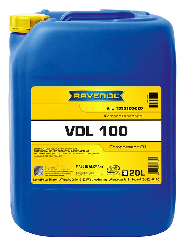 RAVENOL Kompressorenoel VDL 100 20 L
