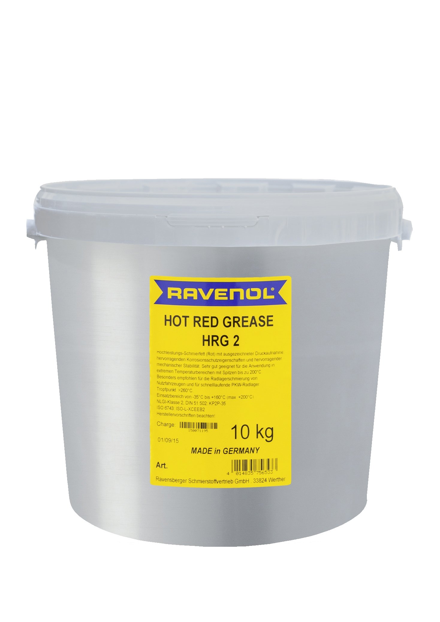 RAVENOL Hot Red Grease HRG 2 10 Kg