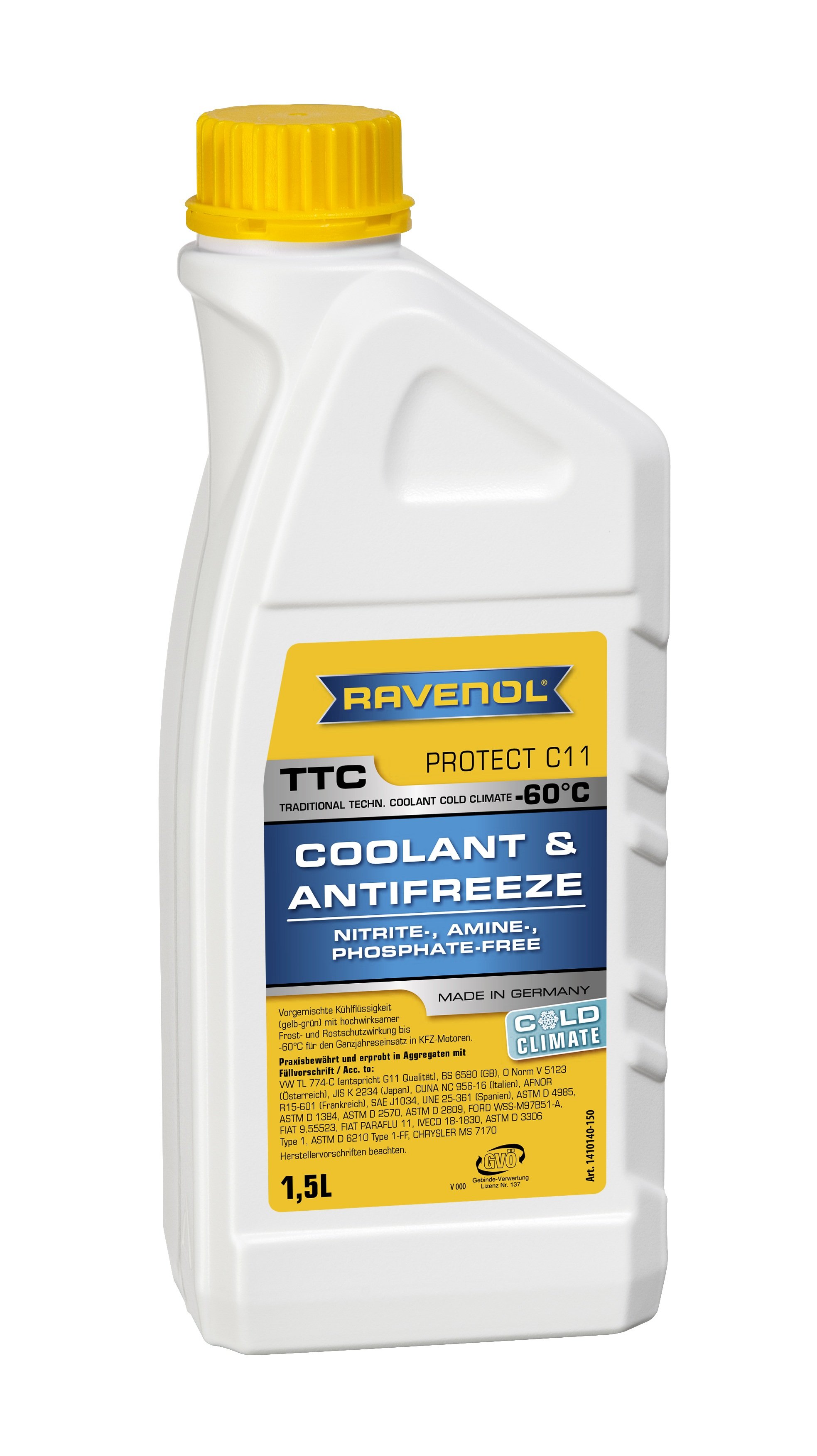 RAVENOL TTC COLD CLIMATE -60°C Protect C11 1.5 L