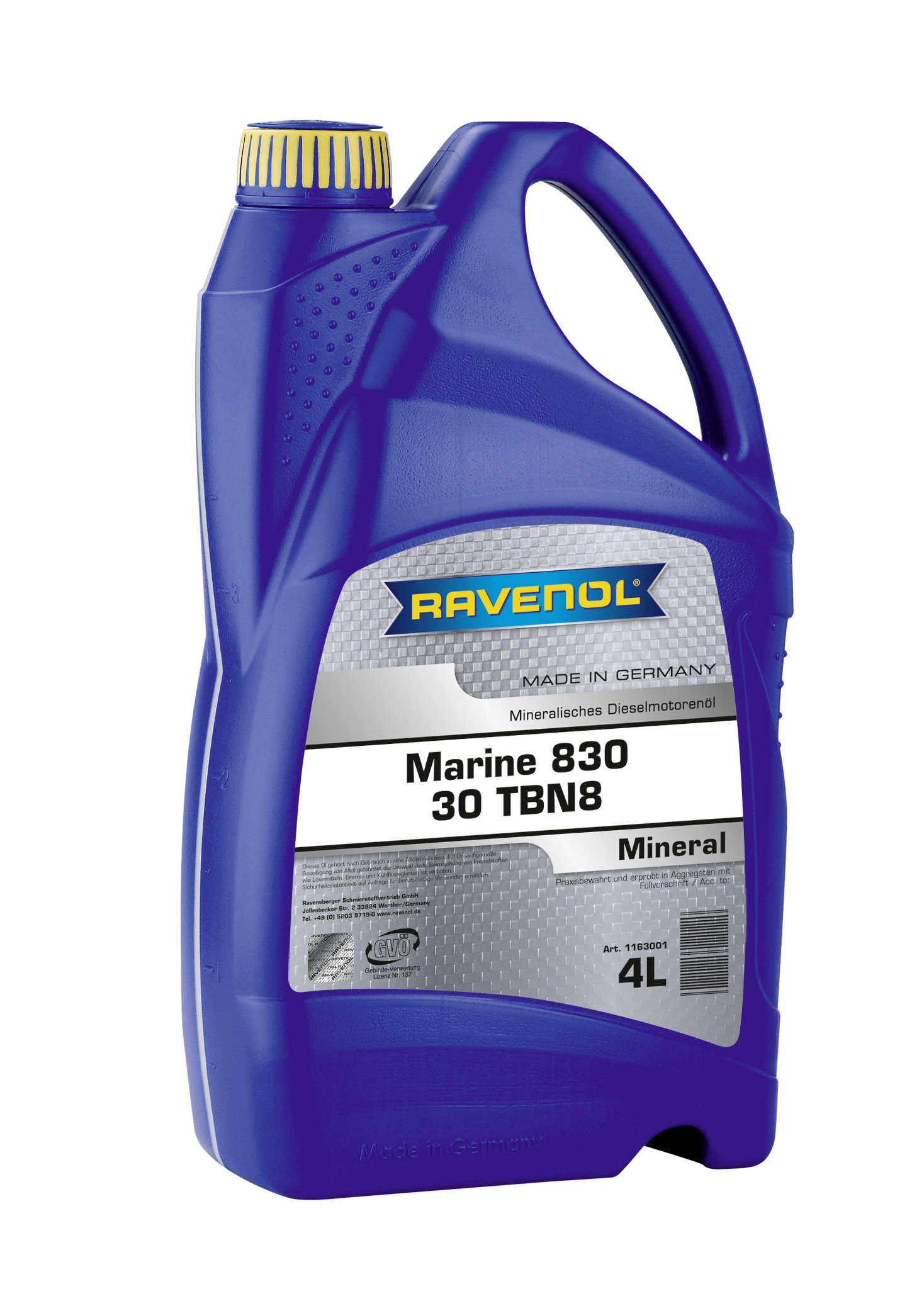RAVENOL MARINE 830 SAE 30 TBN8 4 L
