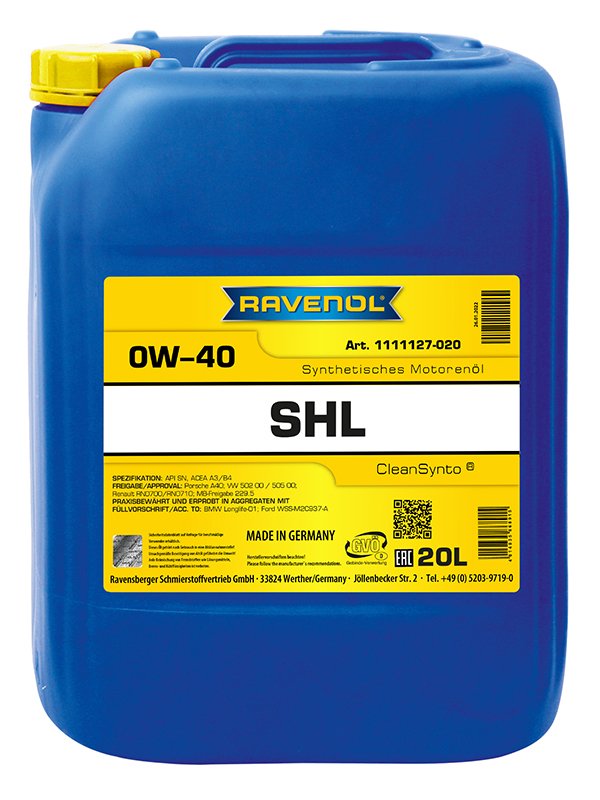 RAVENOL SHL SAE 0W-40 20 L