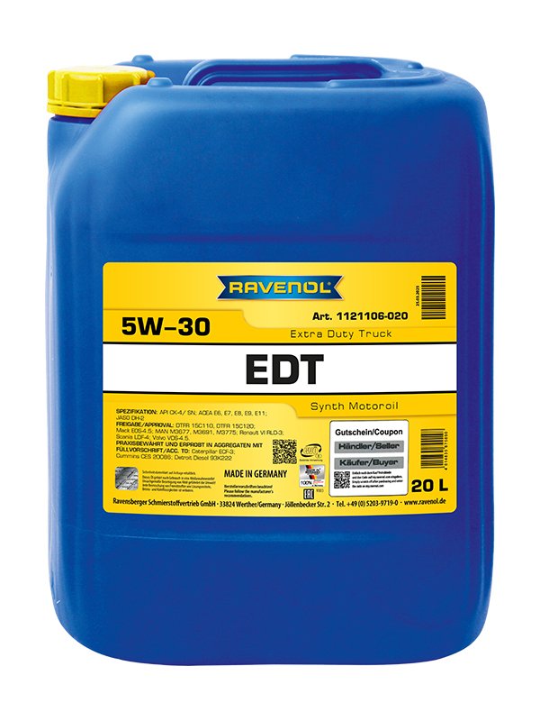 RAVENOL EDT Extra Duty Truck SAE 5W-30 20 L
