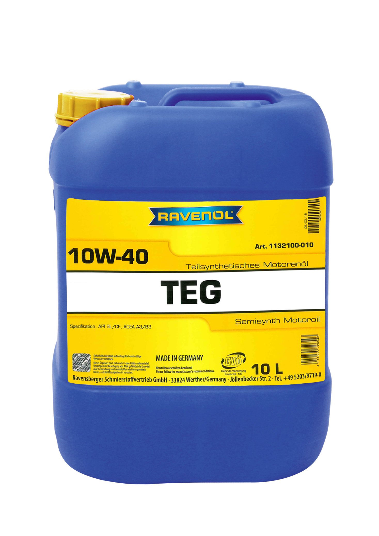 RAVENOL TEG 10W-40 10 L